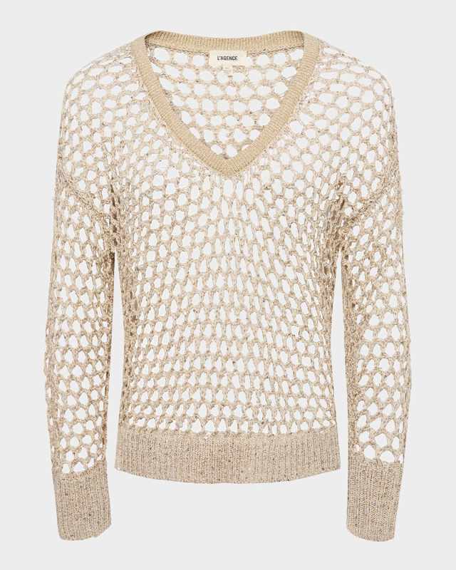 Nashwa Embellished V-Neck Sweat